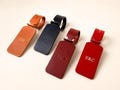 Leather Luggage Tag Personalized, Custom Engraved Monogram Bag Tag, Handmade Travel Accessories Gift for Travelers product logo