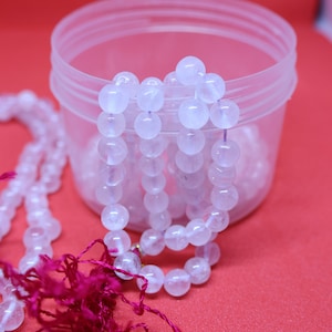 Sphatik Mala 108 Beads Japa Rosary Mala,natural mala comes with pran pratishtha