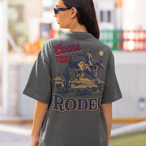 Western Cowboy T-Shirt Women's Retro Rodeo Shirt - Funny Country Music Tee, Size X-Large