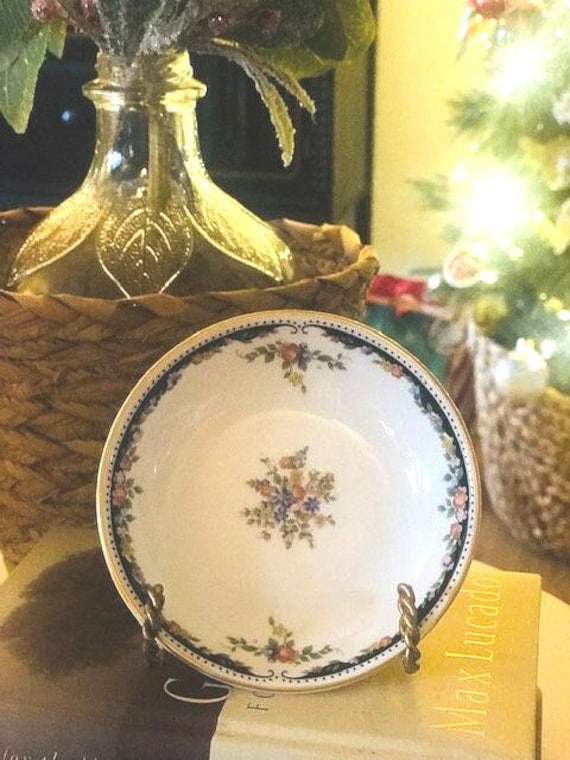 Wedgewood Osborne Trinket Dish, Ring Dish, Bone China Trinket Dish, Floral Dish
