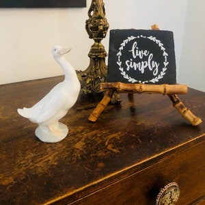 Vintage Nao by Lladro White Goose Figurine, Porcelain Figurine, Spring Decor, Easter Gift, Collectible Figurine, Handmade in Spain.