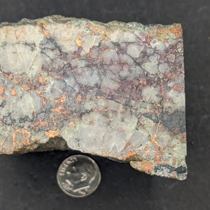 Native Copper in Quartz Ore Rough Mineral Lapidary Specimen Slabs ...