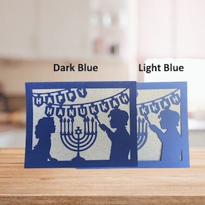 Hanukkah/Hannukah/Chanukah Card | Homemade Custom | Laser Paper Cut Cards