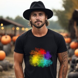Abstract T-shirts, Party wear T-shirts, Unisex Graphic Shirt, Unique colorful tees, music festival Tshirts, Gifts for men, Rave Tshirts