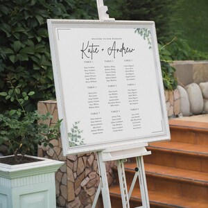 Editable Wedding Seating Chart Sign, Template, Wedding Table Sign ...