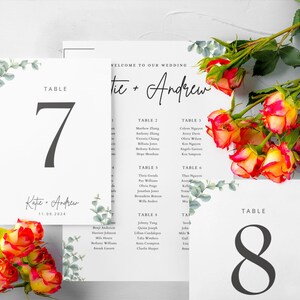 Editable Wedding Seating Chart Sign, Template, Wedding Table Sign ...