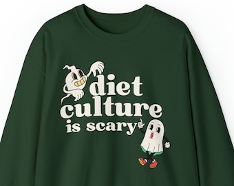 Sudadera de recuperación de trastornos alimentarios para dietista / Graduación de tratamiento de regalo / Sudadera anti dieta Halloween / Género Neutral Crewneck