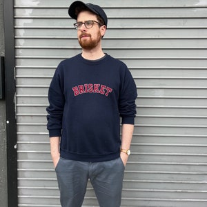 Embroidered Brisket Sweatshirt unisex | Gift for Father’s Day, Passover, Birthday or Graduation | BBQ Brisket | For Dad, Husband, Brother
