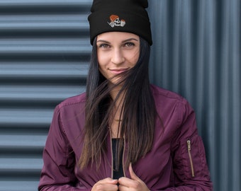 PSL Skeleton Embroidered Beanie
