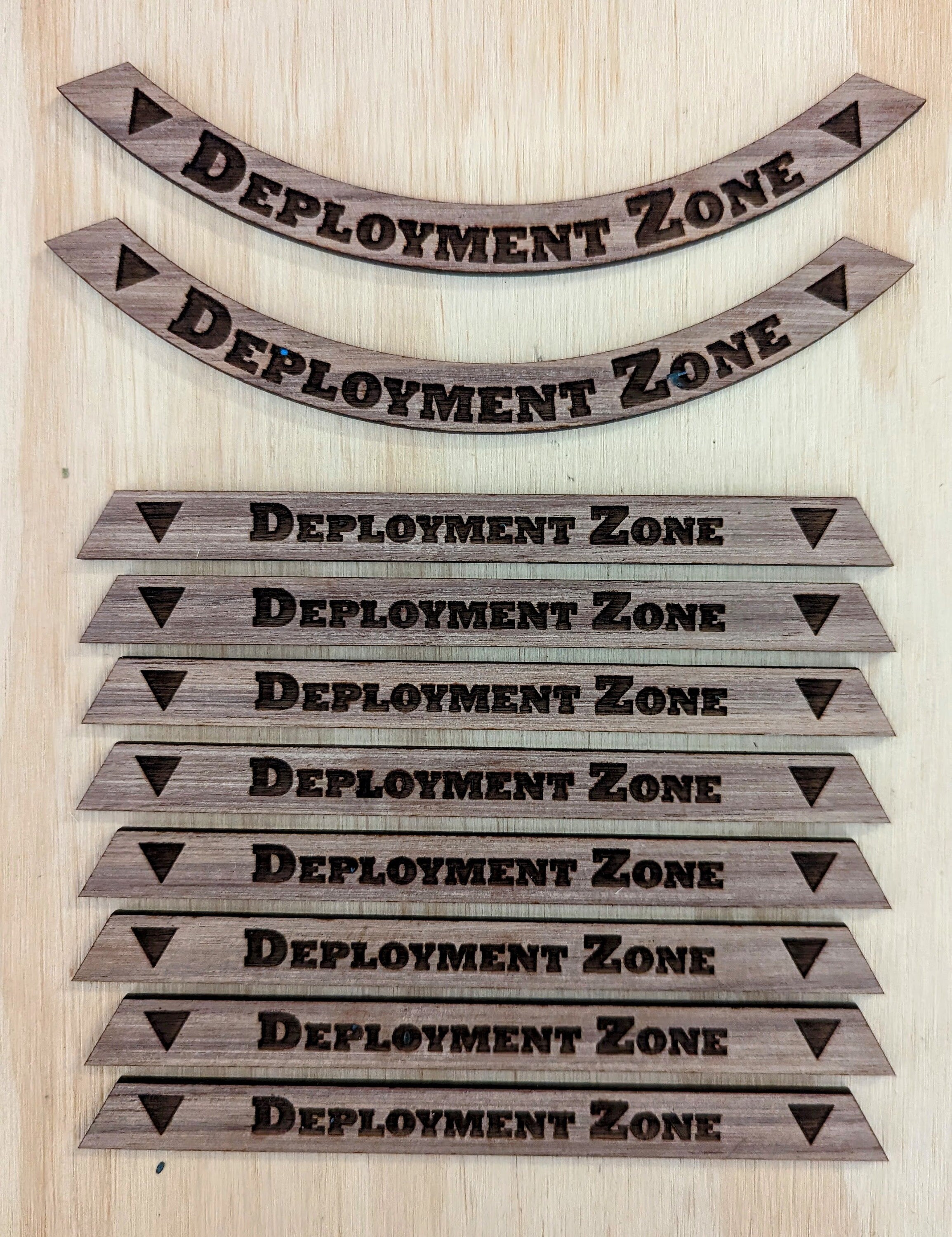 Deployment Zone Markers Warhammer 40k 10th Edition Solid Walnut Etsy