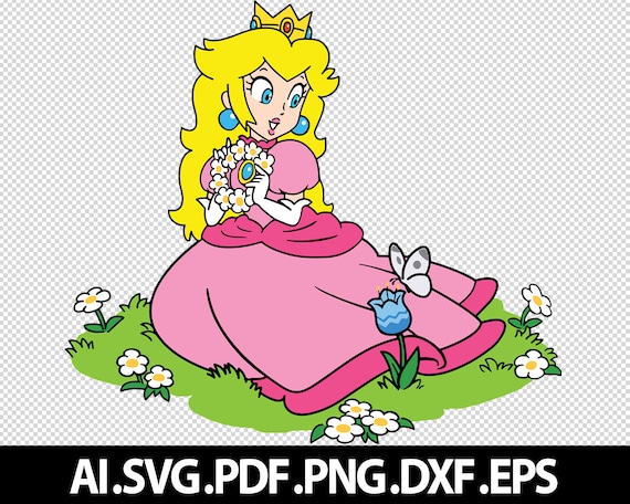 Princess Peach Mario Vector Art, Icons, and Graphics for Free Download