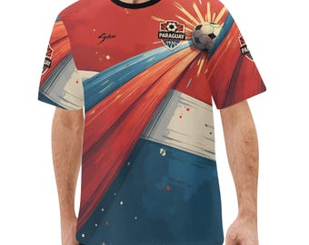 Camiseta de fútbol de Paraguay de 1912 con insignia vintage