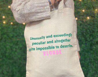 Bolsa de mano con cita malvada, 13 x 15 pulgadas.