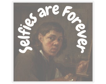 Selfies are forever Portrait Sticker