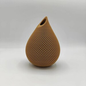 Modern 3D Printed Droplet Vase, Home Decor, Unique Gift, Minimalist Design, Table Centerpiece, Artistic Sculpture, Contemporary Vase image 5