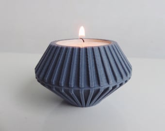 Modern Ribbed Tea Light Holder, Diwali Diyas, Candle Holder