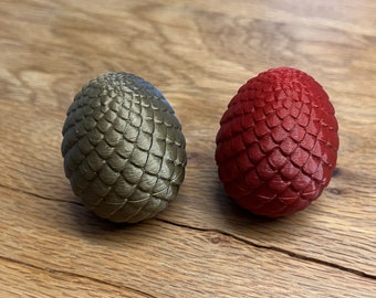 Threaded Dragon Egg - 10cm Height - Modern 3D Printed Design - Decorative Sculpture - Easter Gift - Halloween