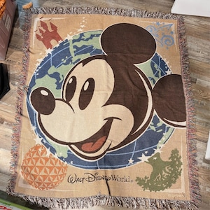 Vintage RARE San Marcos Disney Micky Maus Decke Fransen Disney Bild 1