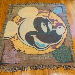 Vintage RARE San Marcos Disney Micky Maus Decke Fransen Disney Bild 2