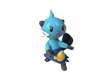 Pokemon Dewott 2011 Jakks Pacific Unova Region Action Figure Blue Water Type Toy