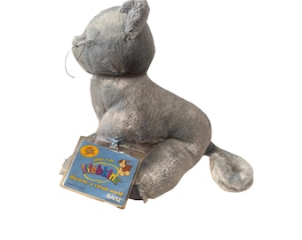 Ganz Webkinz Gato Carbón Peluche Gris Animal de Peluche Sellado con Etiqueta de Código Secreto Nuevo