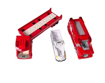 Tomica Takara Tomy Hyper Rescue HR 01 Fire Truck Trailer and Police Car Set