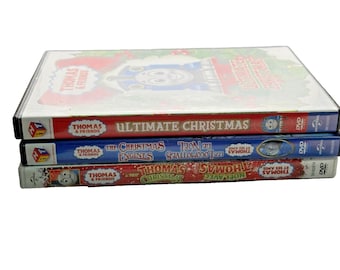 Lot of 3 Thomas The Tank Engine Christmas DVD movies Thomas and friends