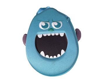 Disney Pixar Monsters University Sulley Blue Insulated Lunch Bag Zip Closure