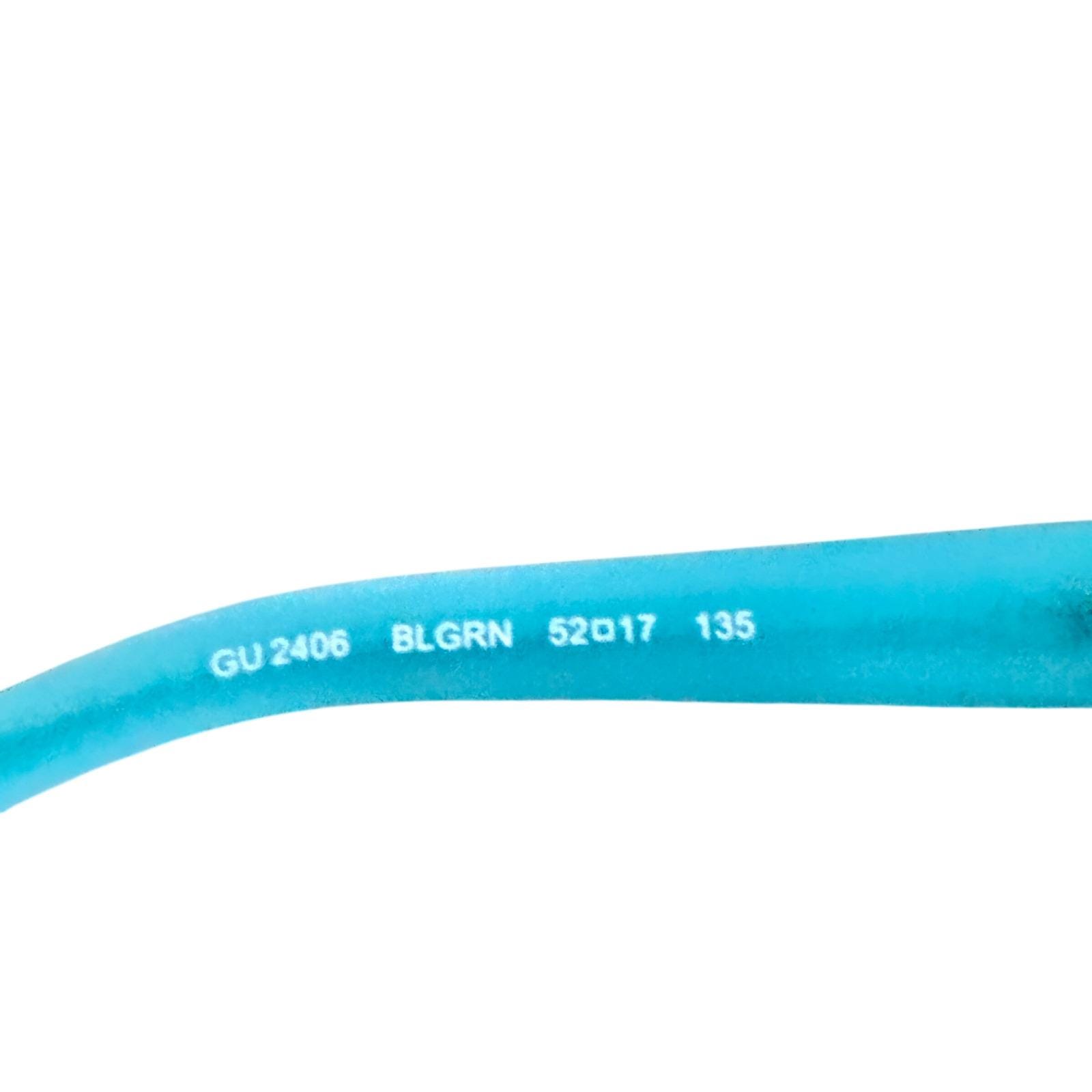 GUESS Eyeglasses Frames GU2406 BLGRN 52 17 135 Black Teal 