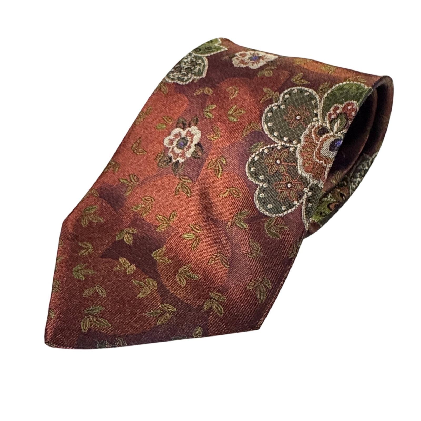 Cravate En Soie PAL ZILERI - Fabriquée En Italie - Modèle Floral Bleu - Occasion Parfait état