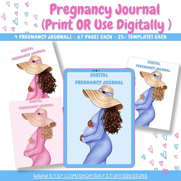 Pregnancy Journal, Baby Journal, Pregnancy Tracker, Baby Shower Planner, Digital Pregnancy Planner, Baby Registry, Baby Budget, Birth Plan