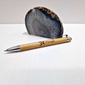 Laser Engraved Bamboo Wood Pen - Business - Gift Idea - Wedding - Party - Christmas Gift