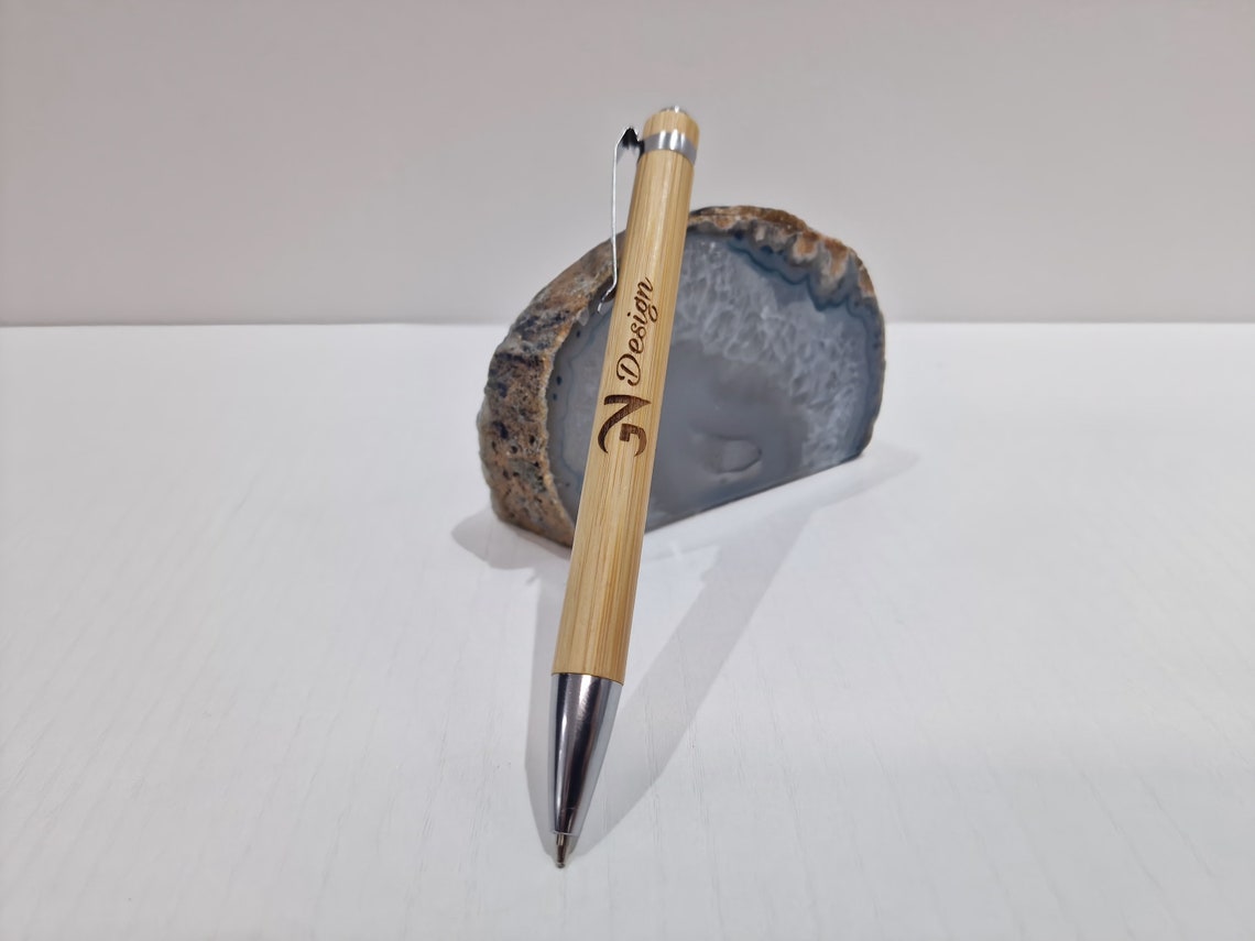 Laser Engraved Bamboo Wood Pen - Business - Gift Idea - Wedding - Party ...