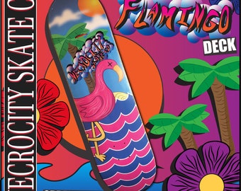 Flamingo skateboard Deck!