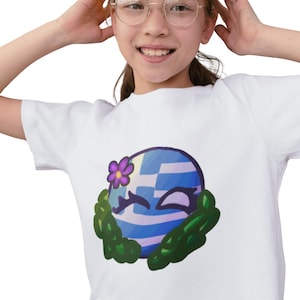 Greek Youth Greece Country Ball Short Sleeve Tee