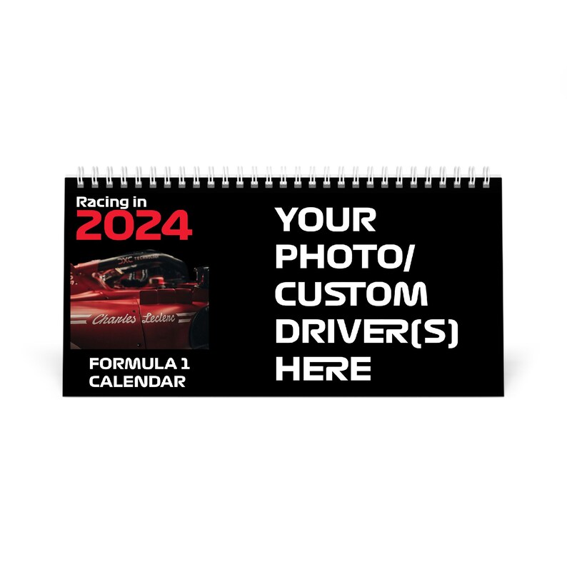 CUSTOM Formula One 2024 Driver's Desk Calendar Choose Etsy