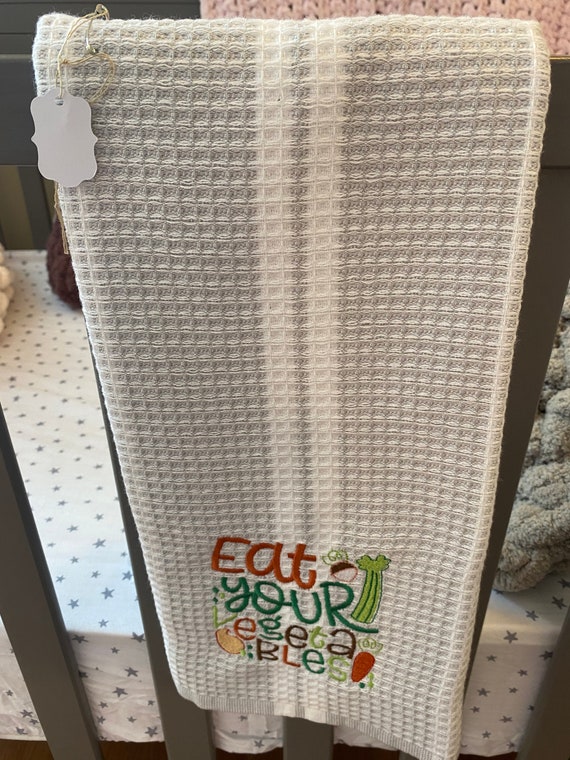 Eat your vegetables dish towel