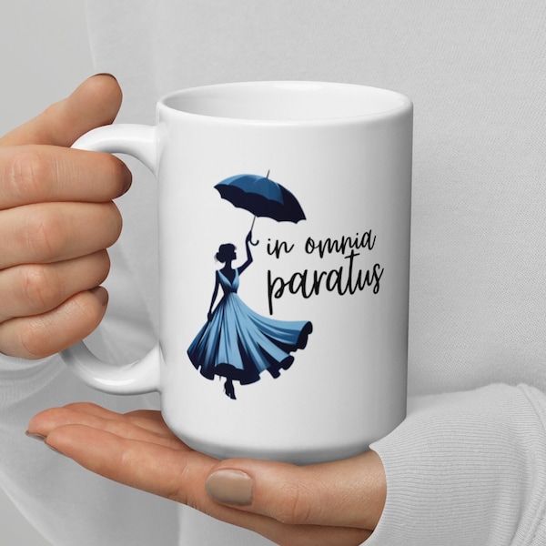 Gilmore Girls Inspired Mug - 'In Omnia Paratus' Design, Ready for Anything - Perfect Gift for Coffee Lovers, Available in 11oz, 15oz, 20oz