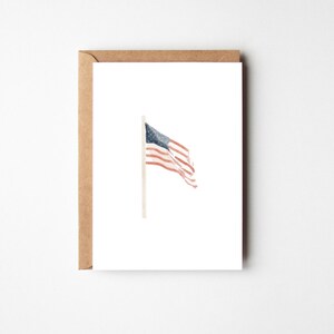 Greeting Cards | American Flag | 2 Pack