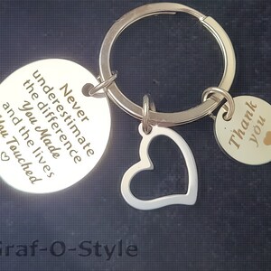 Porte clé gratitude pensée positive / Positive thinking gratitude key ring