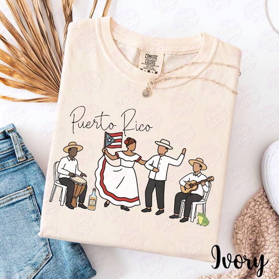 Boricua Culture Comfort Colors® Shirt, Puerto Rico Shirt, Latin Hispanic Heritage Shirt, Puerto Rican Folkloric Dance Tshirt, Caribbean Tee