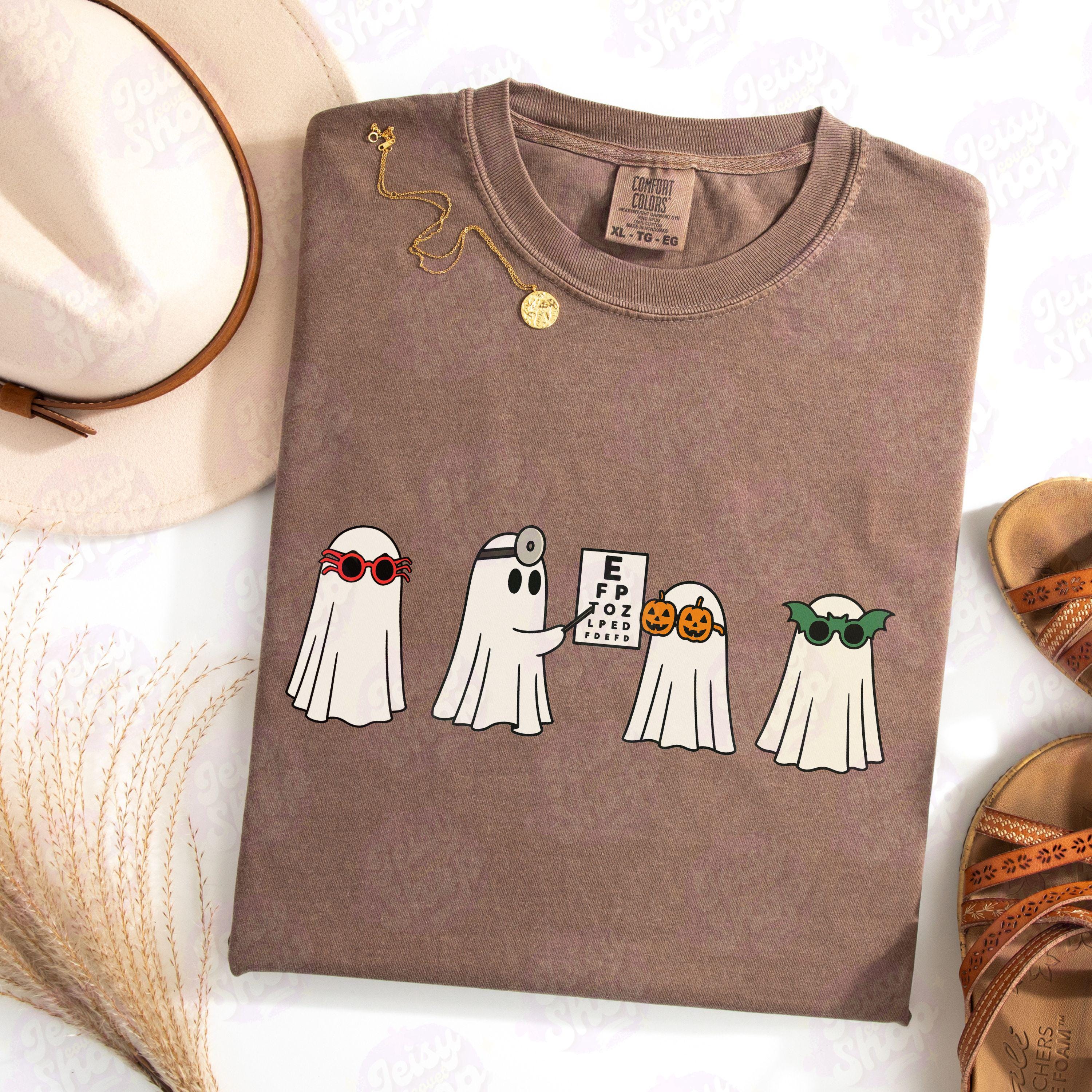 Optometrist Halloween Comfort Colors® Shirt, Ghost Boo Vision Center ...