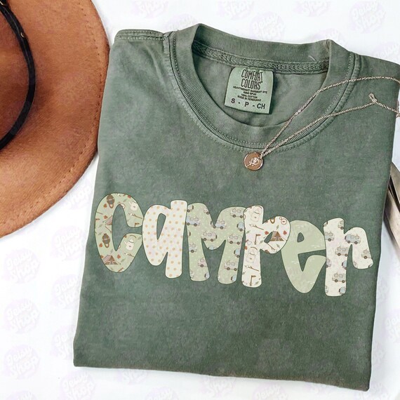 Camper Comfort Colors Shirt, Camp Life Shirt, Family Camping Trip, Nature Lover Camper Gift, RV Travel Shirt, Outdoor Adventure Hiker Tee,