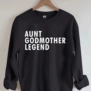 Customized Godmother Sweatshirt With Kid Names On Sleeve, God Mother