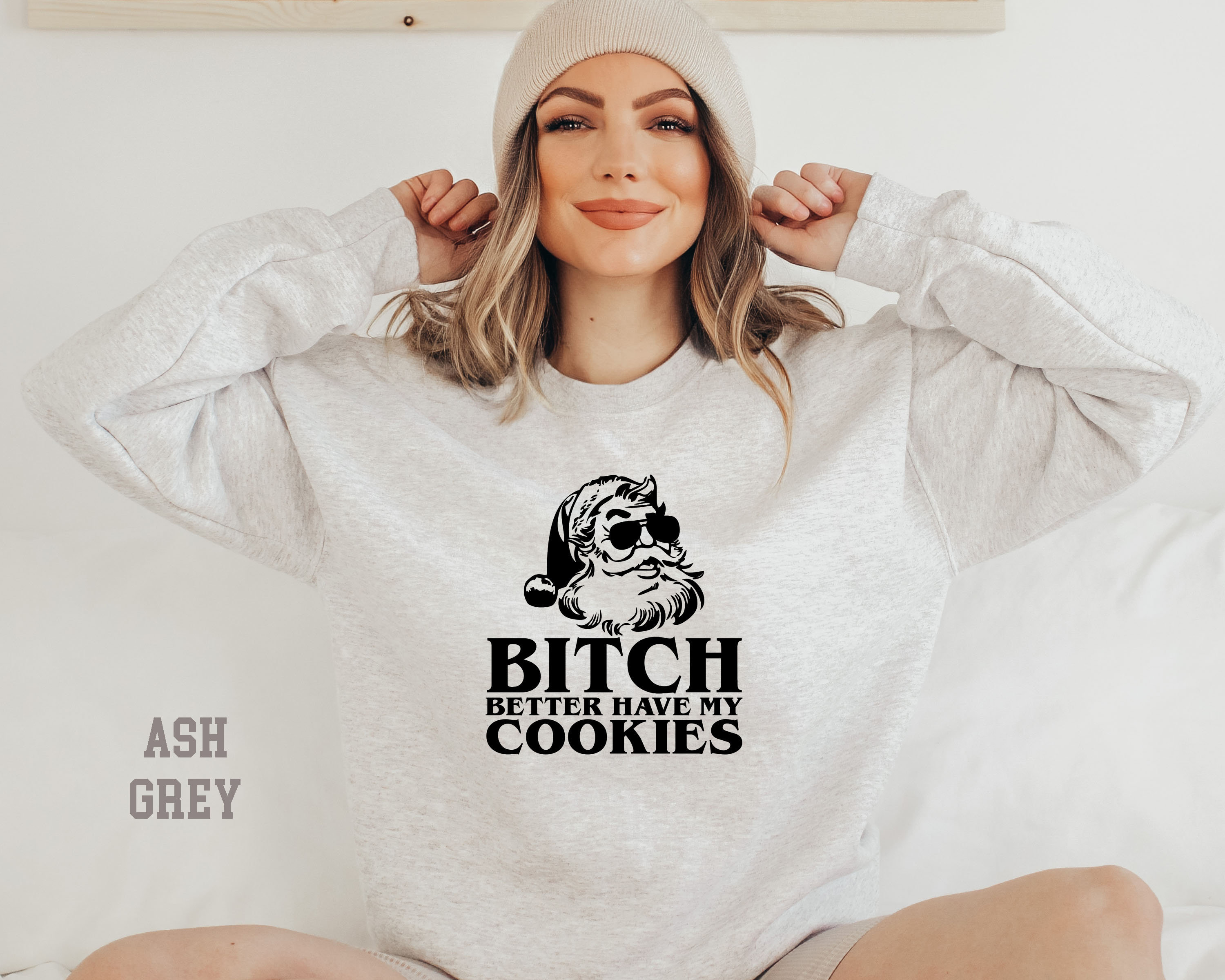Discover Bitch better have my cookies , santa sweatshirt, christmas sweatshirt, christmas sweat for women, christmas gift women,merry christmas shirt