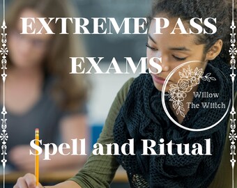 EXTREME PASS EXAMS Spell, Success Spell, Good Grades, Oracle Deck, Same Day, Spell Casting, Guardian Angel, Angel Numbers, Candle Magic