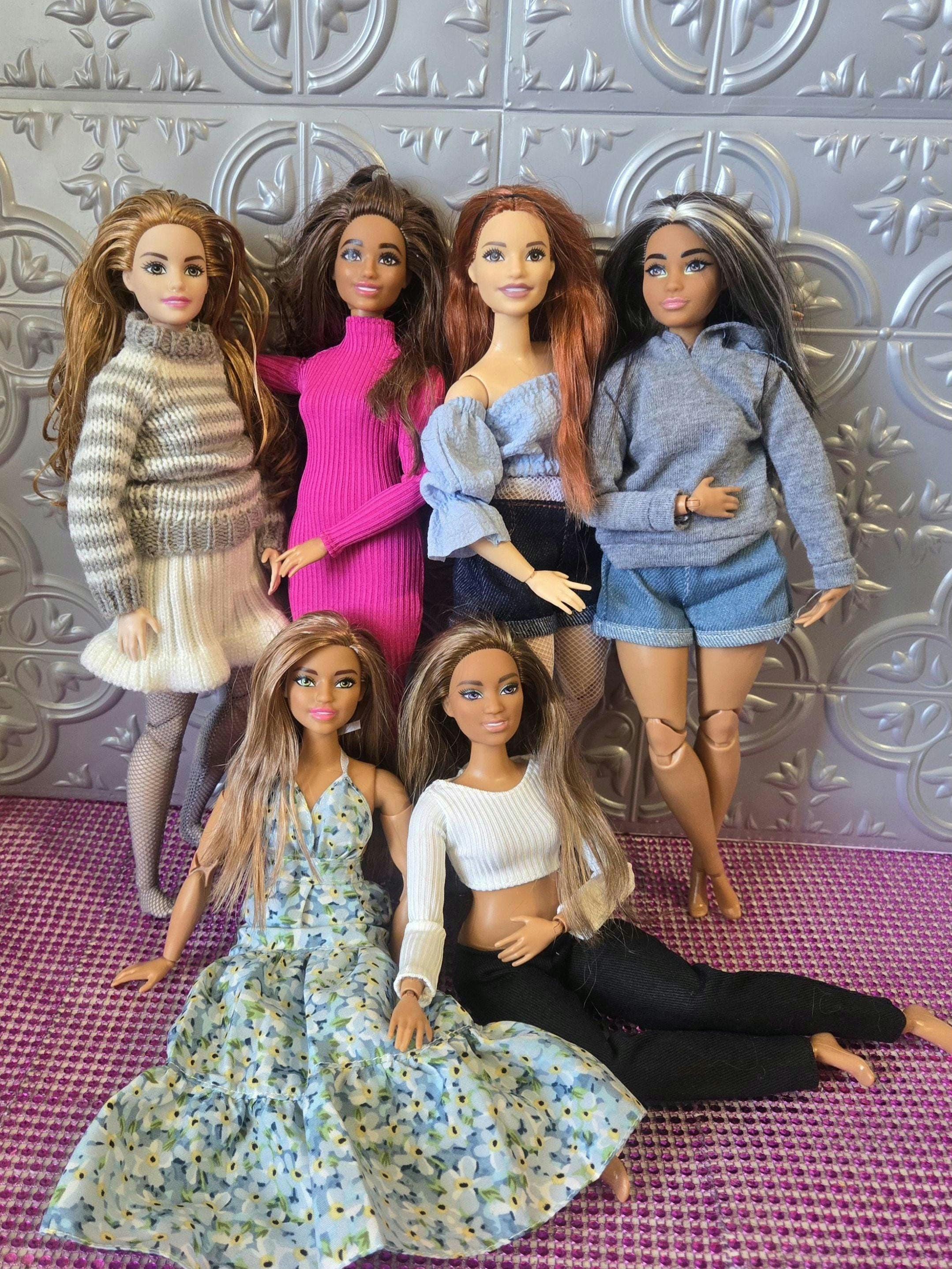 Curvy barbie shoes deals