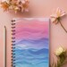 Springtime Ombre Spiral Notebook, Cute Design, Lined Pages Notebook ...