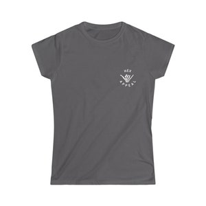 Ladies Hex Appeal Halloween Minimal Skeleton Logo T-Shirt