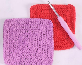 Solid Granny Square Pattern, No Gaps Granny Square, Granny Square Crochet Pattern Style 2| PDF DOWNLOAD